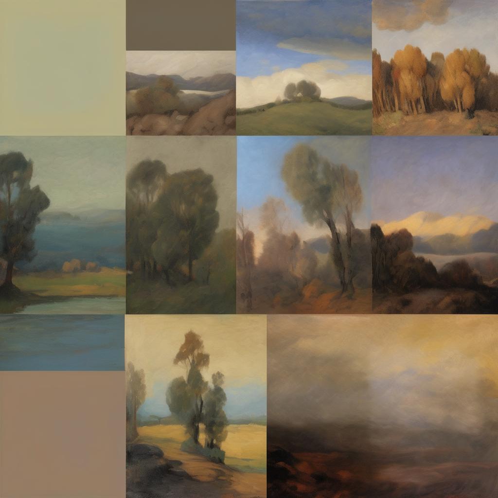 Η εξέλιξη του ύφους και των τεχνικών του καλλιτέχνη